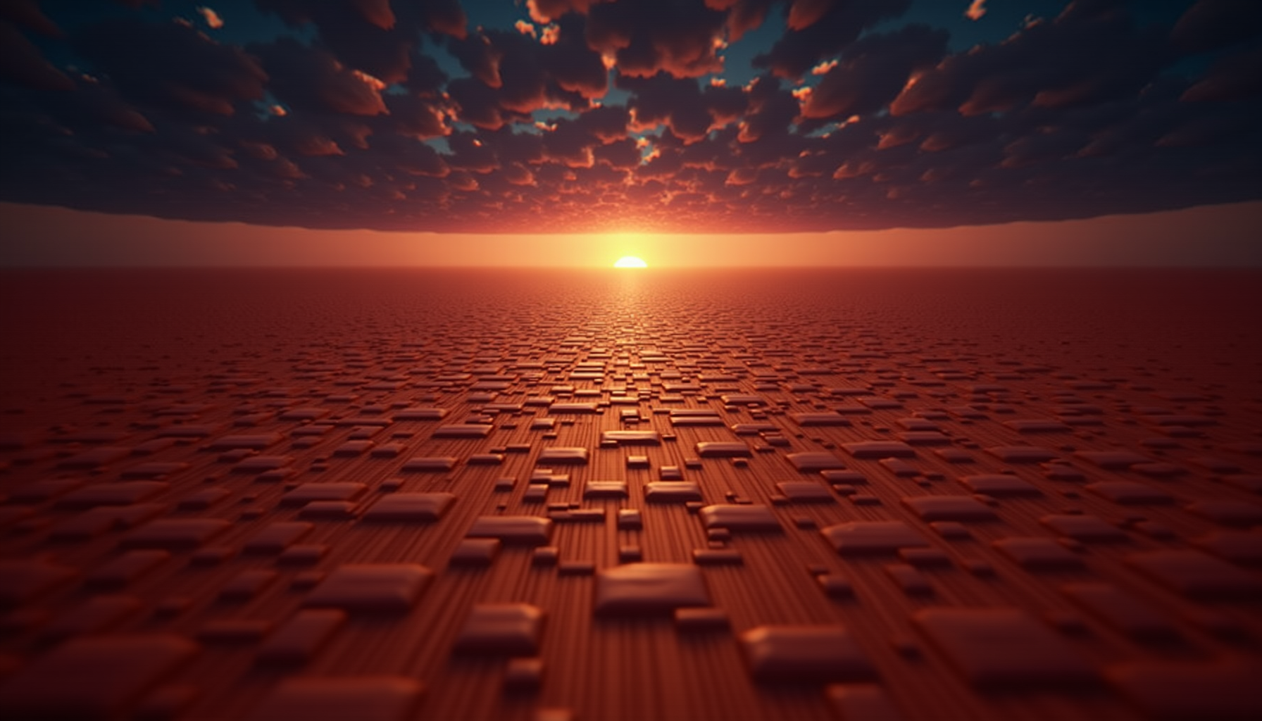 Dream: Flying Over the Red Desert